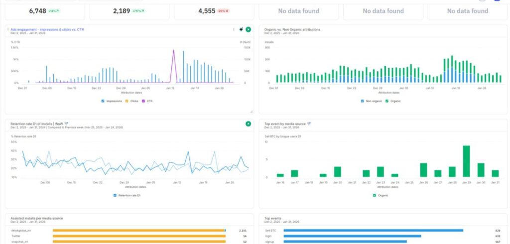 Appsflyer Campaigns report (Installs)